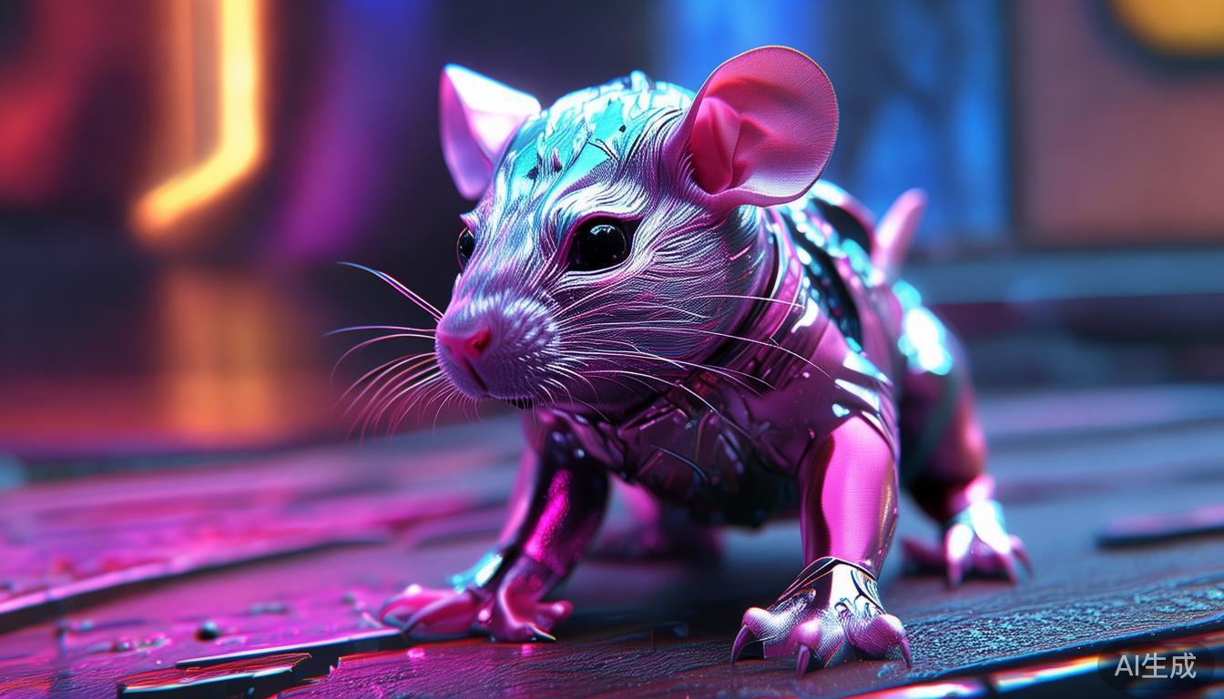 “DB电竞战斗鼠”拥有金属质感的身躯和炫彩的光影效